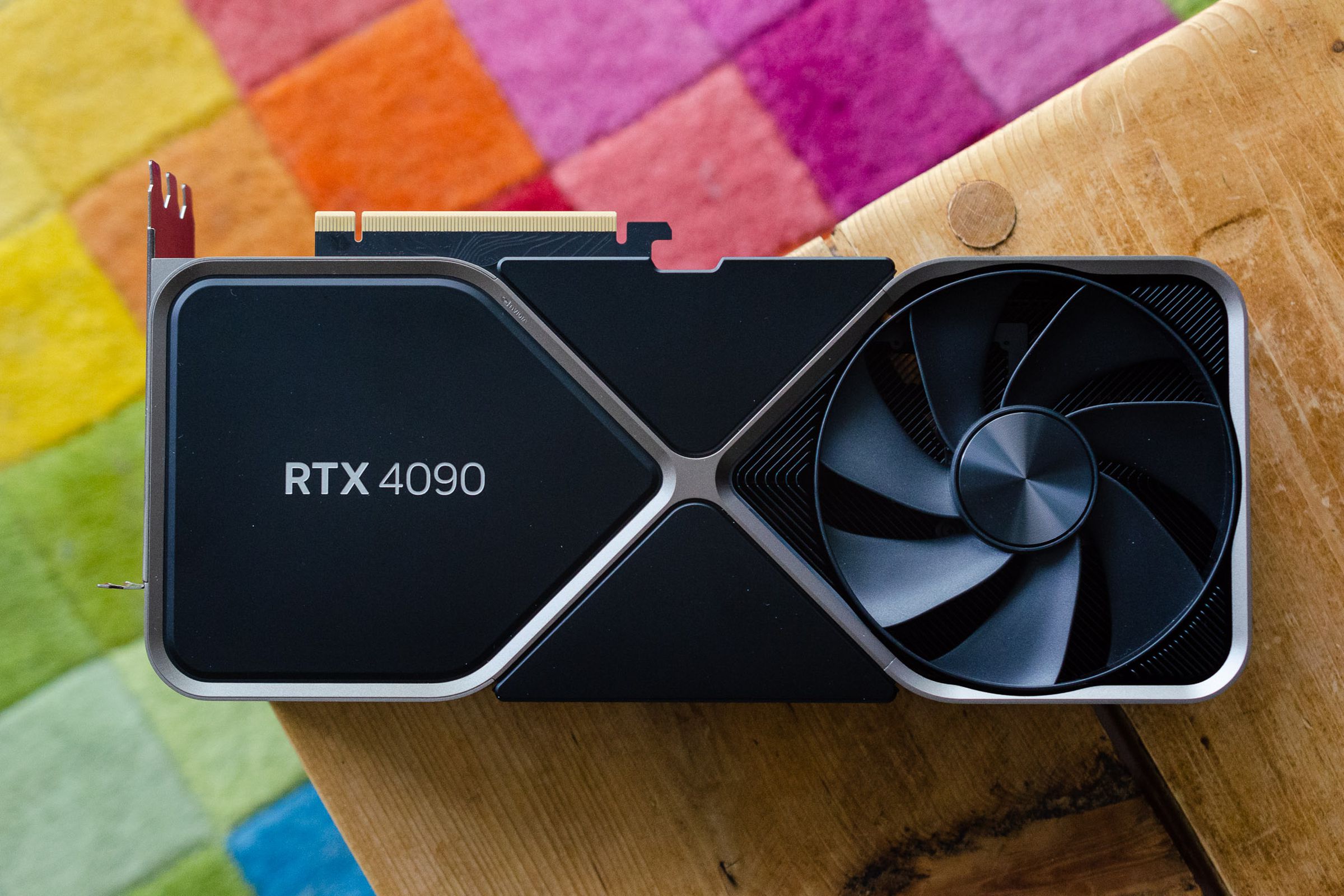 A photo showing an Nvidia GeForce RTX 4090