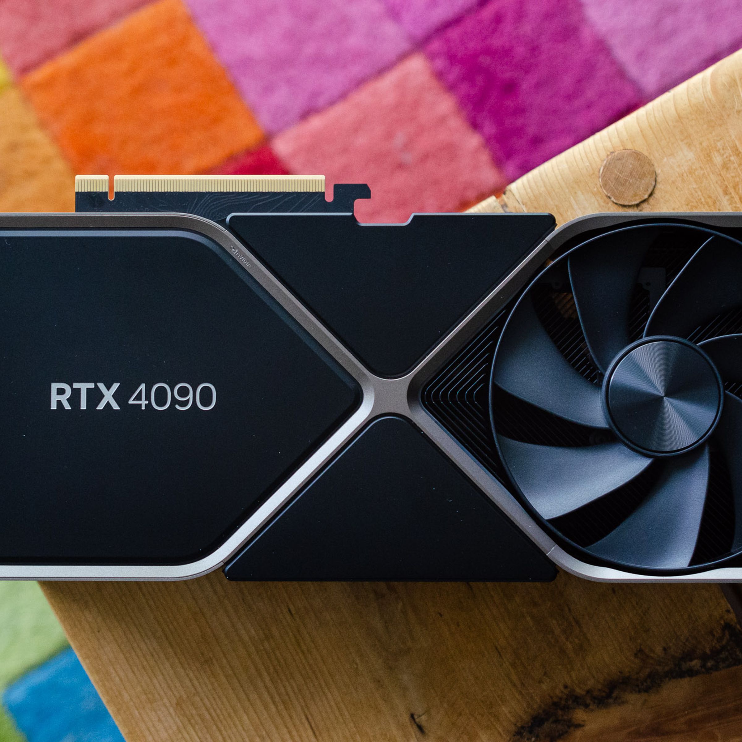 A photo showing an Nvidia GeForce RTX 4090