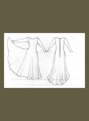 Backlaced Gown Digital Pattern