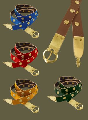Decorated Medieval Belt - Rosettes