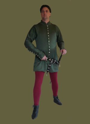 CLEARANCE 14th c. Reversible Linen Men's Cotehardie