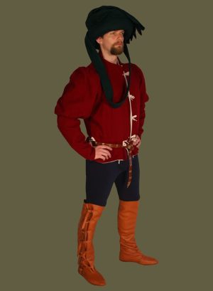 Medieval Men's Wool Doublet Full Wardrobe