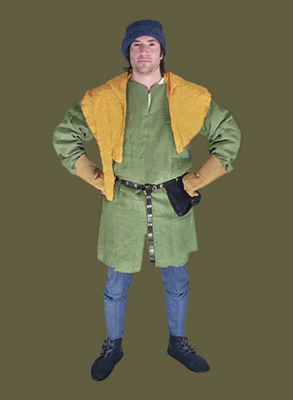 fullwardrobe_men_tunic_SageLinen_hood_Gold