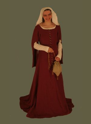 CLEARANCE Linen Frontlaced Gown