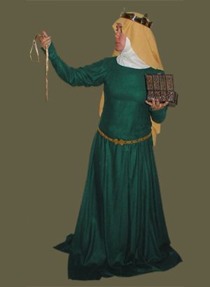 CLEARANCE 14th c. Linen Backlaced Gown