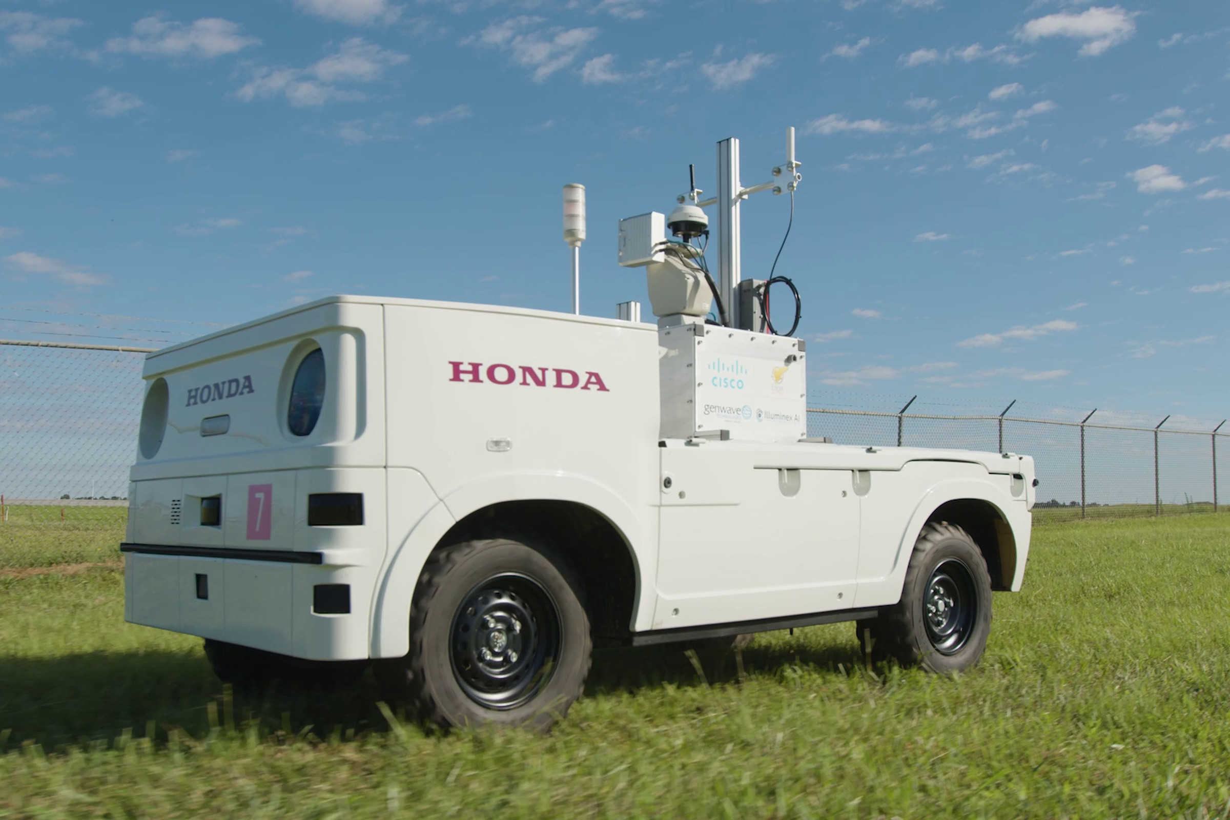 Honda autonomous work vehicle airport robot