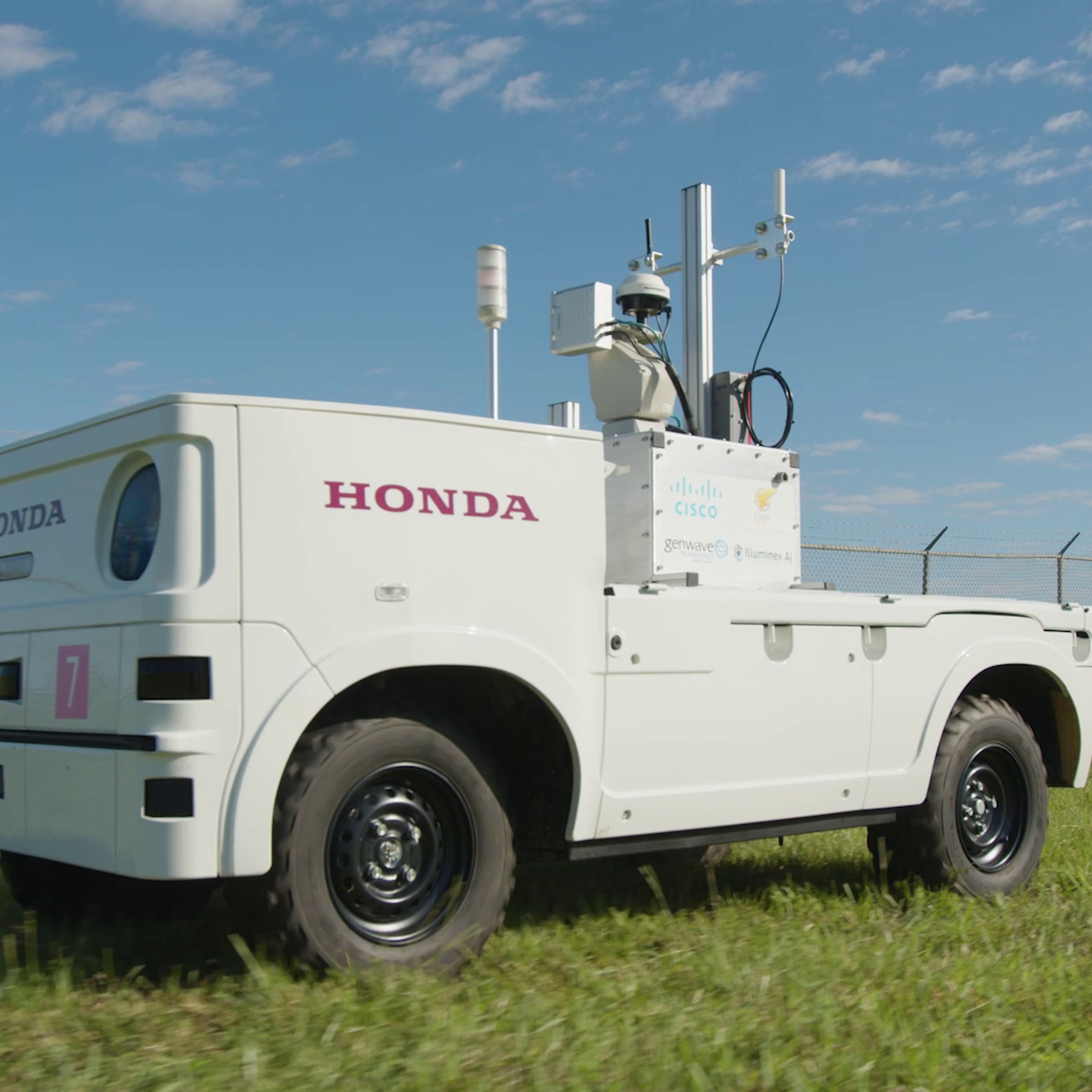 Honda autonomous work vehicle airport robot