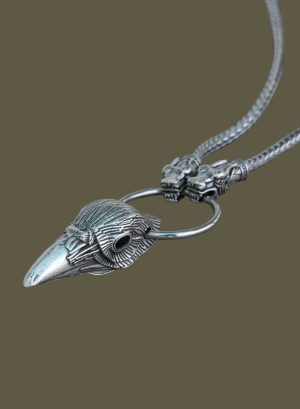 Viking Raven's Head Pendant