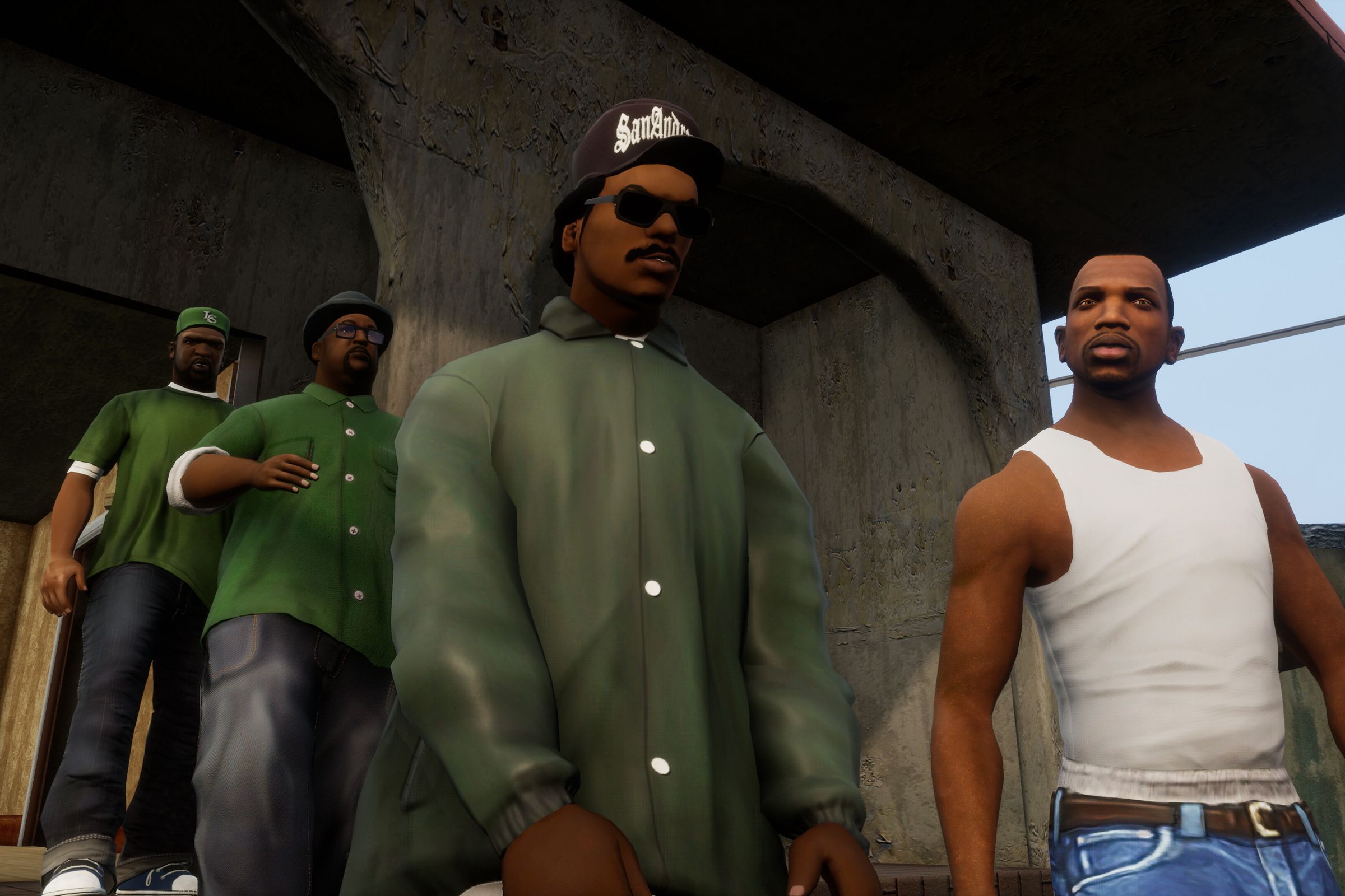 A screenshot from Grand Theft Auto: San Andreas – The Definitive Edition.