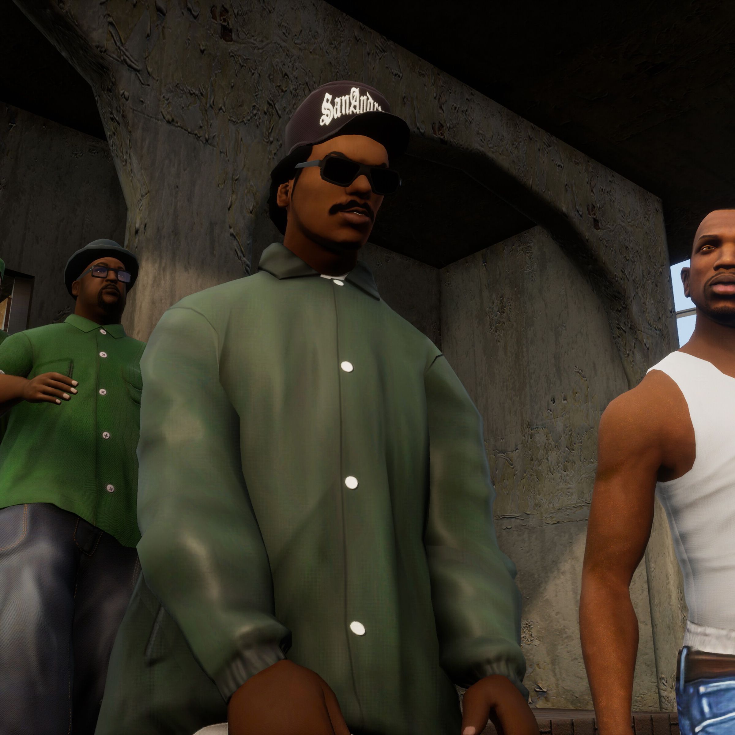 A screenshot from Grand Theft Auto: San Andreas – The Definitive Edition.