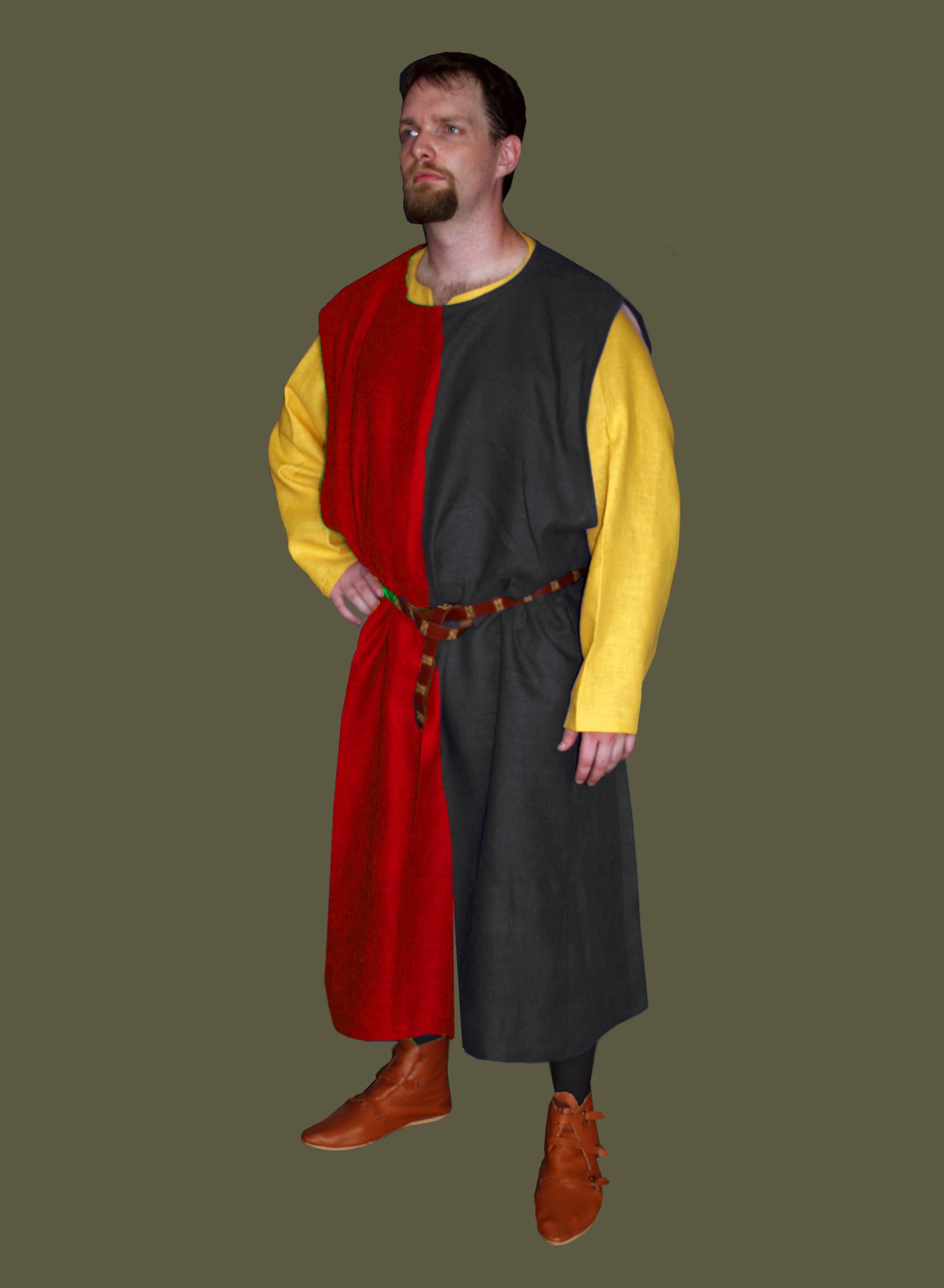 surcoat_MensBlackRed_parti